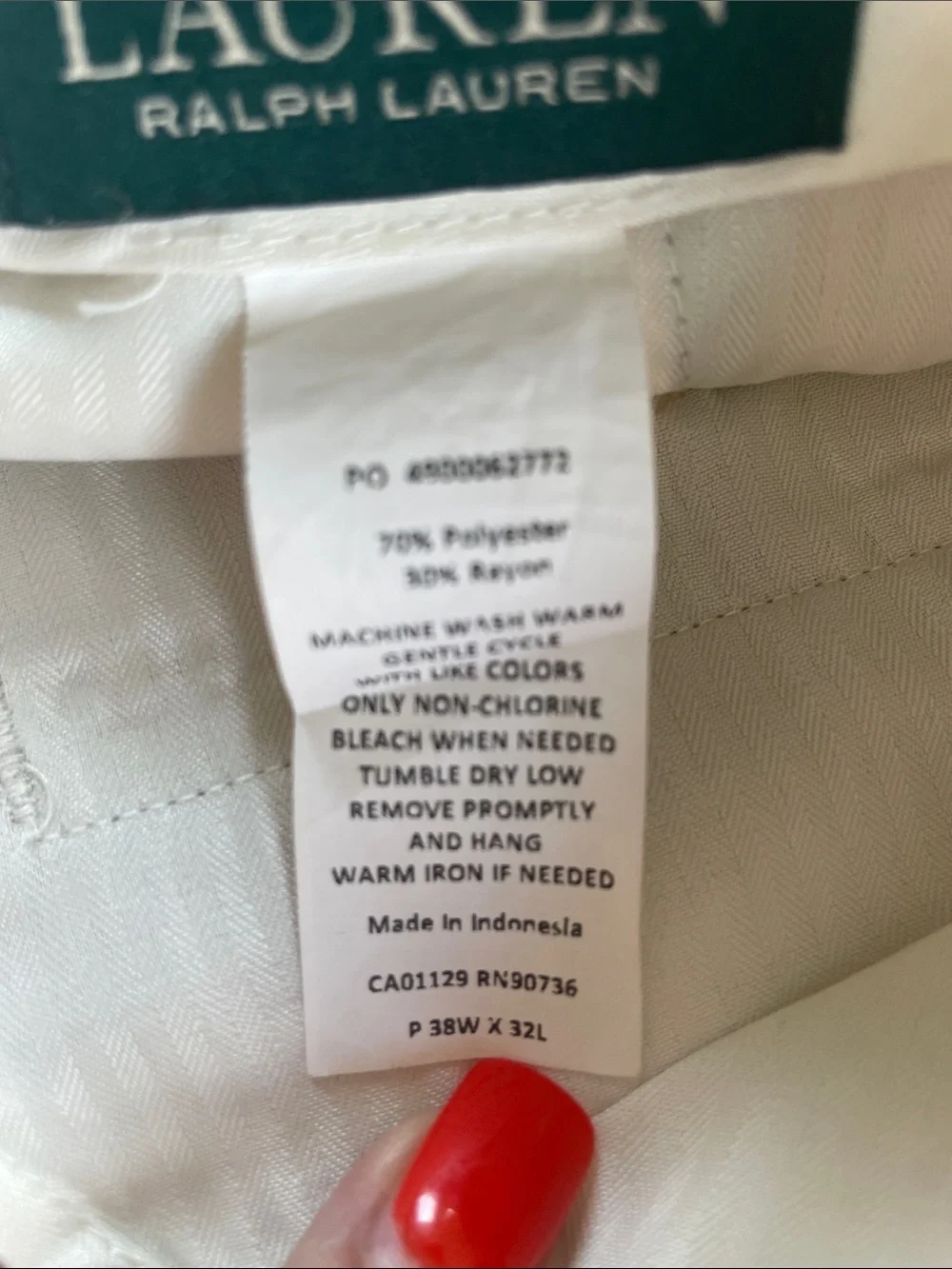 Lauren Ralph Lauren Men's Dress Pants in Tan 38Wx32L Preppy Business Casual